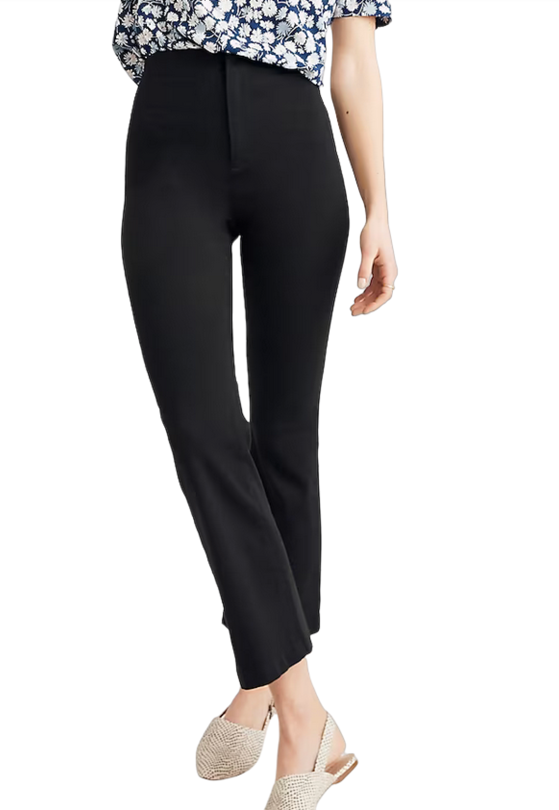 New Madewell Black Fraser Demi Boot Pants Size 30 K9978